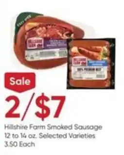 Stater Bros Hillshire Farm Smoked Sausage offer