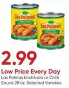 Stater Bros Las Palmas Enchilada or Chile Sauce offer