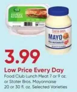 Stater Bros Food Club Lunch Meat offer