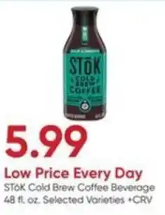 Stater Bros STOK Cold Brew Coffee Beverage offer