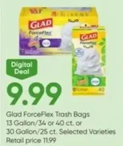 Stater Bros Glad ForceFlex Trash Bags offer
