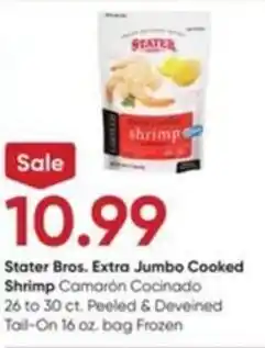 Stater Bros Stater Bros. Extra Jumbo Cooked Shrimp offer