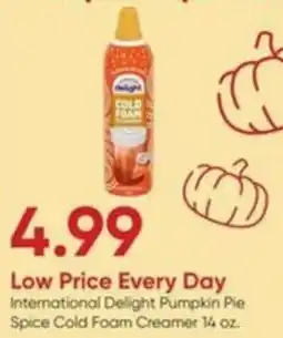 Stater Bros Spice Cold Foam Creamer International Delight Pumpkin Pie offer