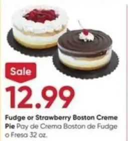 Stater Bros Fudge or Strawberry Boston Creme Pie offer