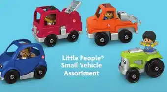 Family Dollar Little People Small Vehicle Assortment offer