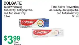 Health Mart COLGATE Total Whitening Anticavity, Antigingivitis, and Antisensitivity offer