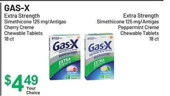 Health Mart GAS-X Extra Strength Simethicone 125 mg/Antigas Cherry Creme Chewable Tablets offer