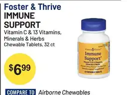 Health Mart Foster & Thrive IMMUNE SUPPORT Vitamin C 8.13 Vitamins, Minerals 8. Herbs Chewable Tablets offer