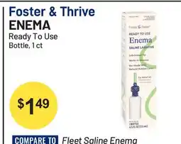 Health Mart Foster & Thrive ENEMA Ready To Use Bottle offer