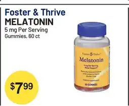 Health Mart Foster & Thrive MELATONIN offer