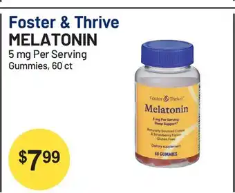 Health Mart Foster & Thrive MELATONIN offer