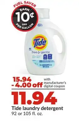Hy-Vee Tide laundry detergent offer
