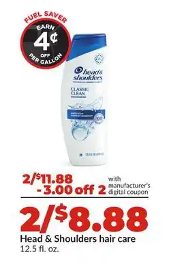 Hy-Vee Head & Shoulders hair care offer