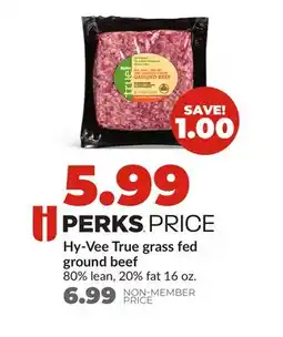 Hy-Vee Hy-Vee True grass fed ground beef offer