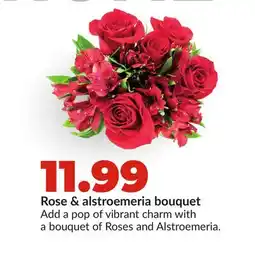 Hy-Vee Rose & alstroemeria bouquet offer