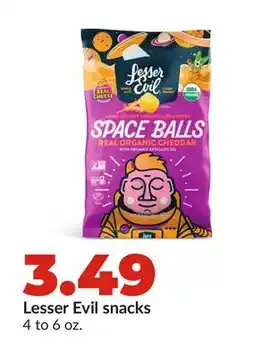 Hy-Vee Lesser Evil snacks offer
