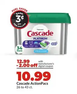 Hy-Vee Cascade ActionPacs offer