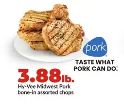 Hy-Vee Hy-Vee Midwest Pork bone-in assorted chops offer
