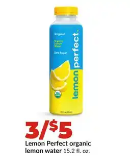 Hy-Vee Lemon Perfect organic lemon water offer