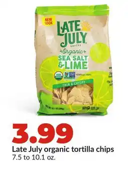 Hy-Vee Late July organic tortilla chips offer