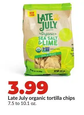 Hy-Vee Late July organic tortilla chips offer