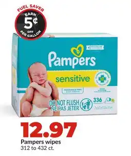 Hy-Vee Pampers wipes offer
