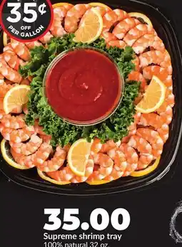 Hy-Vee Supreme shrimp tray offer