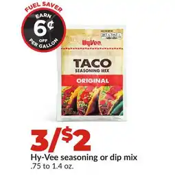 Hy-Vee Hy-Vee seasoning or dip mix offer