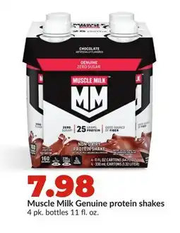 Hy-Vee Muscle Milk Genuine protein shakes offer
