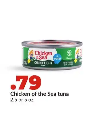 Hy-Vee Chicken of the Sea tuna offer