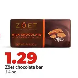 Hy-Vee Zöet chocolate bar offer