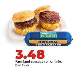 Hy-Vee Farmland sausage roll or links offer