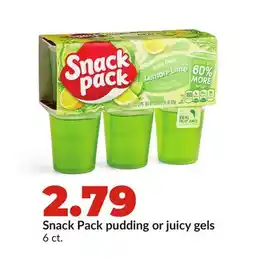 Hy-Vee Snack Pack pudding or juicy gels offer