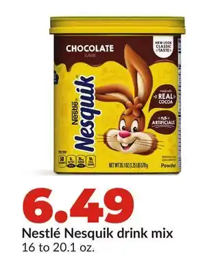 Hy-Vee Nestlé Nesquik drink mix offer