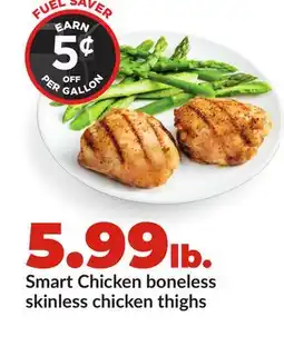 Hy-Vee Smart Chicken boneless skinless chicken thighs offer