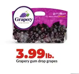 Hy-Vee Grapery gum drop grapes offer
