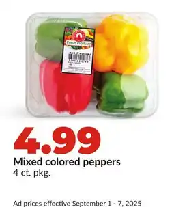 Hy-Vee Mixed colored peppers offer