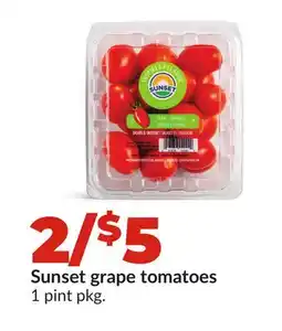 Hy-Vee Sunset grape tomatoes offer