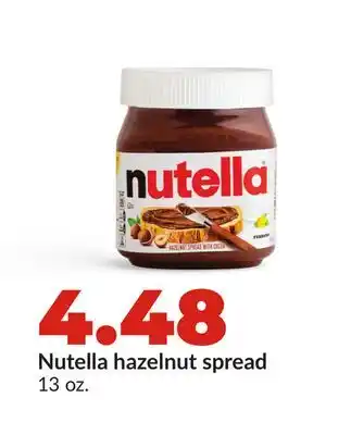 Hy-Vee Nutella hazelnut spread offer