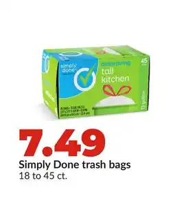 Hy-Vee Simply Done trash bags offer