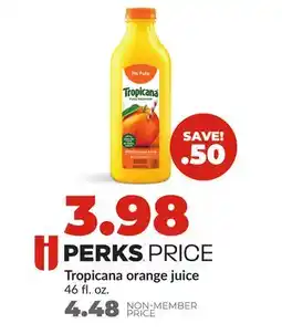 Hy-Vee Tropicana orange juice offer