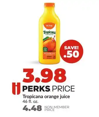 Hy-Vee Tropicana orange juice offer