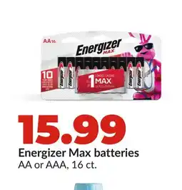 Hy-Vee Energizer Max batteries offer
