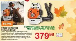 Ace Hardware BR 200 Gas Powered Backpack Blower offer