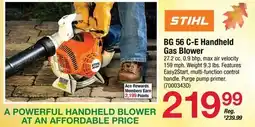 Ace Hardware BG 56 C-E Handheld Gas Blower offer