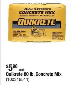 The Home Depot Quikrete 80 lb. Concrete Mix offer