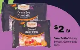 Dollar General Sweet Smiles Gummy Eyeballs and Gummy Body Parts offer