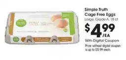 Kroger Simple Truth Cage Free Eggs offer