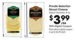Kroger Private selection sliced cheese offer