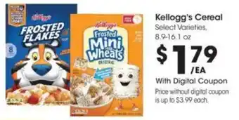 Kroger Kellogg's Cereal offer